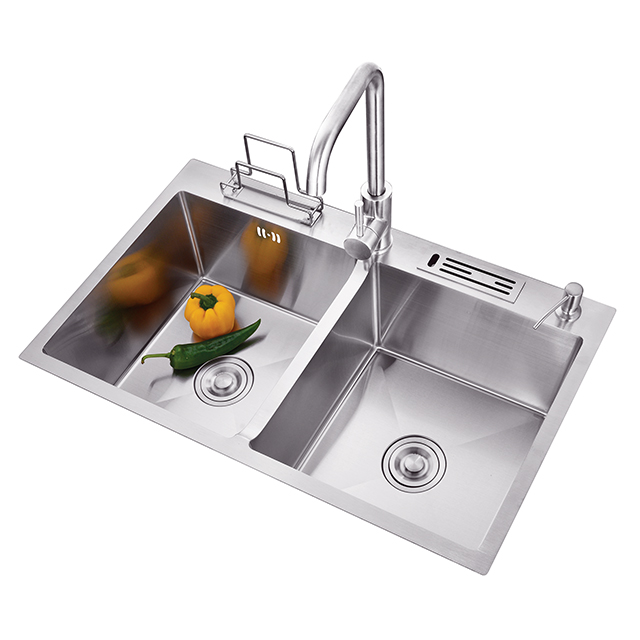 High Quality Stainless Steel Handmade Kitchen Sink 8245/8045/8350HM
